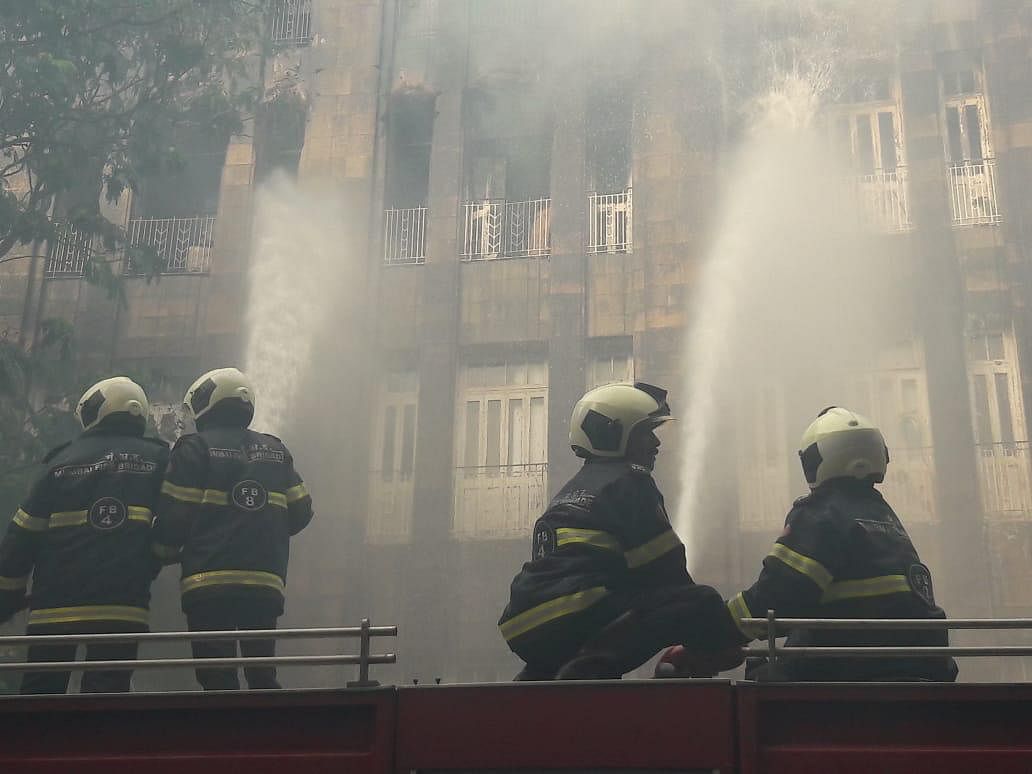 The blaze started on the third floor of the multi-storeyed Scindia House.