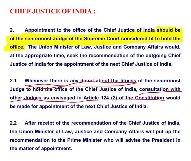 Will Justice Ranjan Gogoi become the next Chief Justice of India? Here’s what the law has to say.