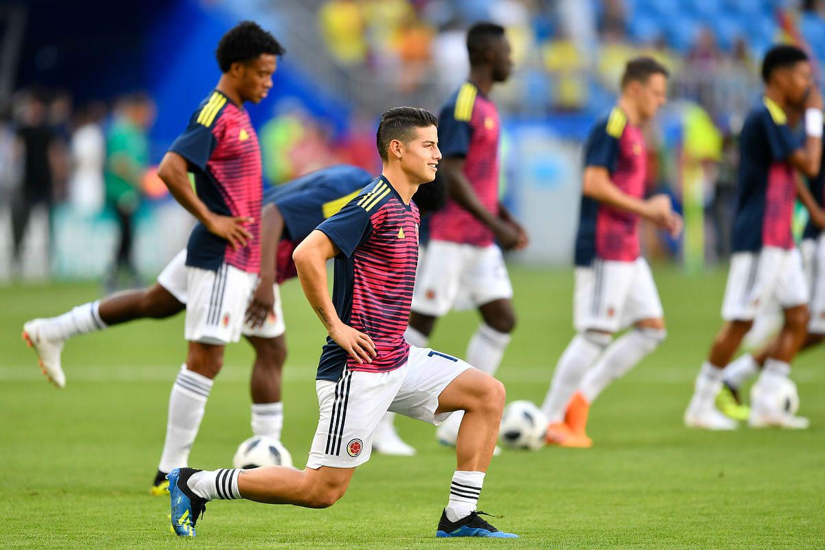 Colombia’s star James Rodriguez was substituted in the 31st minute of the team’s 1-0 victory over Senegal.
