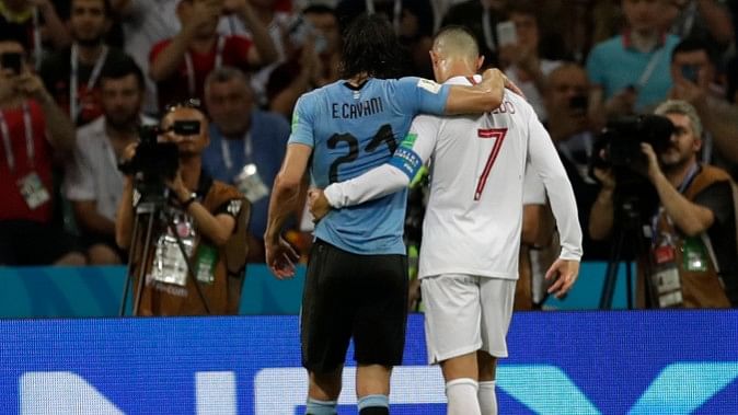 Uruguay’s victory earned them a quarter-final against France on Friday.