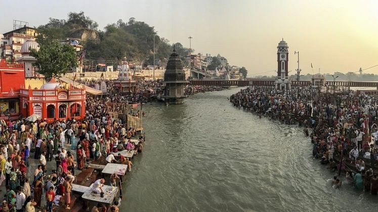 Har Ki Pauri ghat at Haridwar in Uttarakhand.