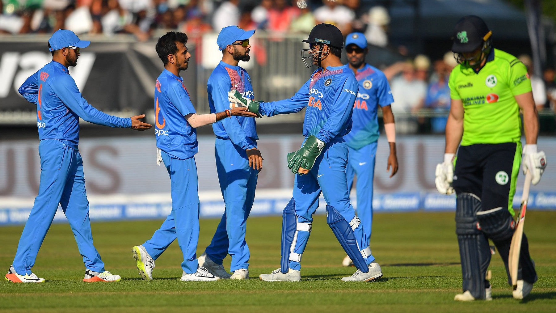 The Indian team celebrated the occasion of its 100th T20 International match with a comprehensive win over Ireland.