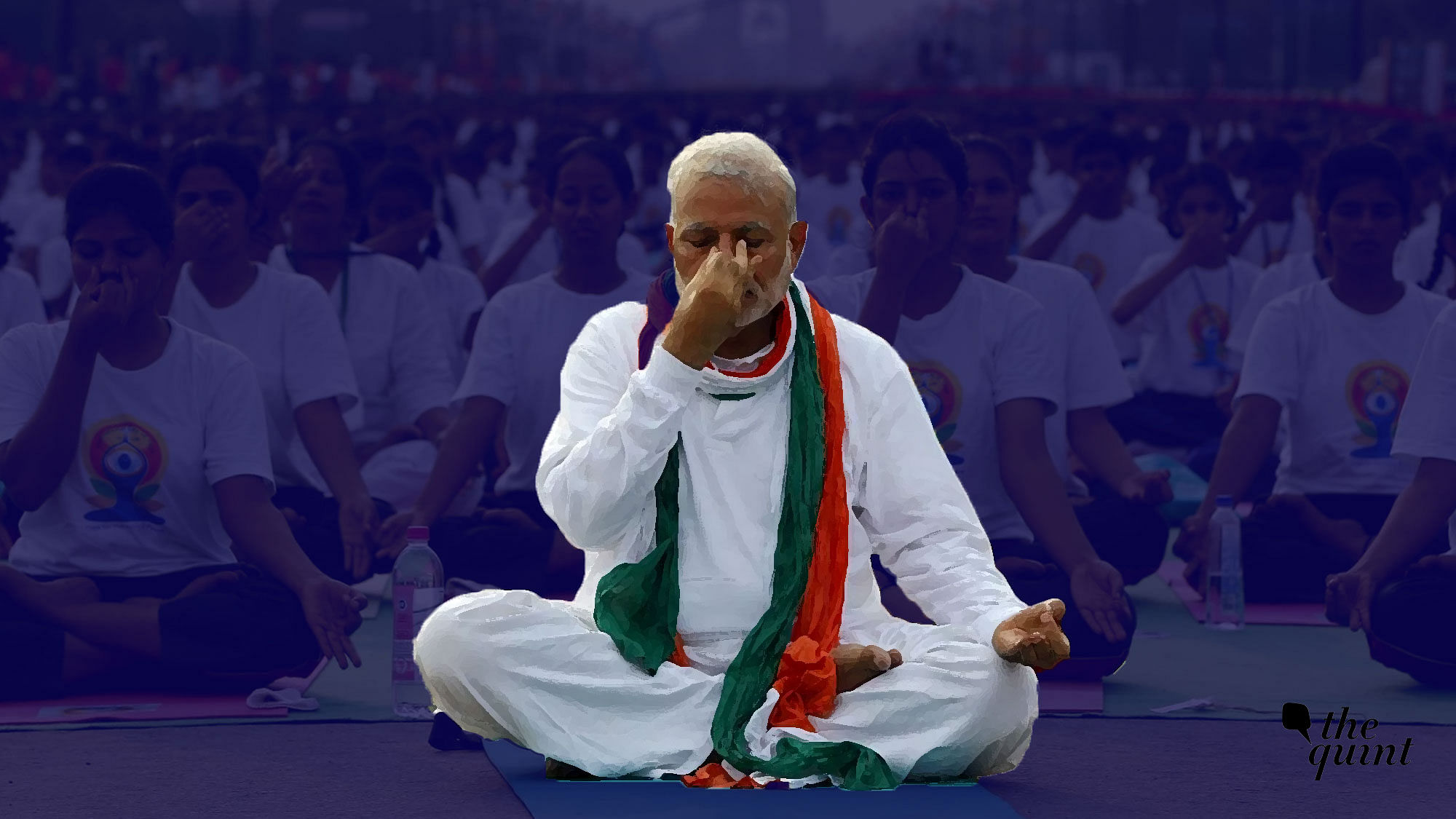 Prime Minister Narendra Modi on the eve of International Yoga Day on 21 June, 2017.