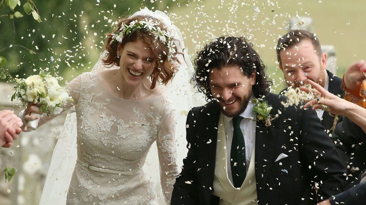 Kit Harrington married his ‘Game of Thrones’ co-star Rose Leslie in Scotland&nbsp;
