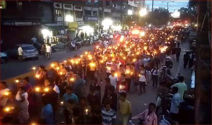 Protestors gathered in the city’s Chandmari area and shouted slogans demanding the resignation of Assam CM Sarbananda Sonowal, Scroll reported. 