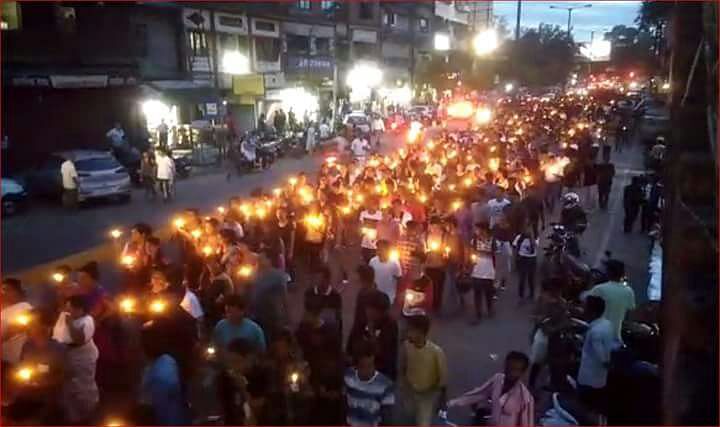 Nearly 60,000 people turned up to protest against the lynching of the two youths.