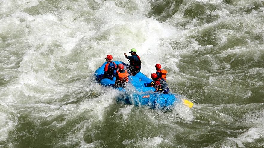 Representational image of river rafting.