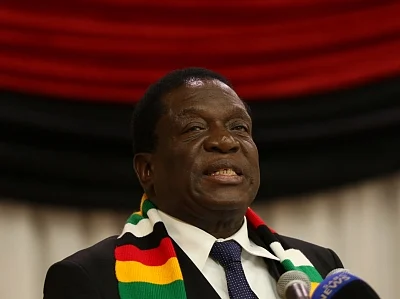 Zimbabwean President Emmerson Mnangagwa. (Xinhua/Shaun Jusa/IANS)