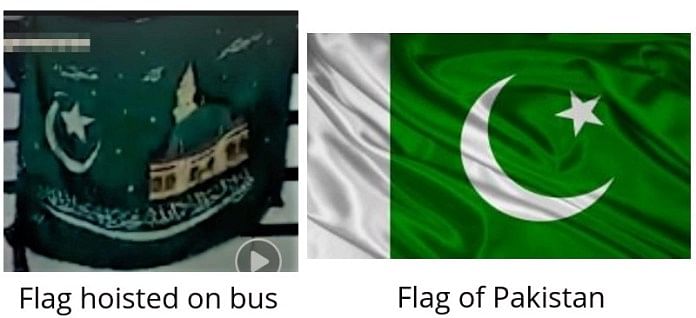 The bus driver was chased down and abused. Only no one seemed to care the flag wasn’t Pakistani at all. 