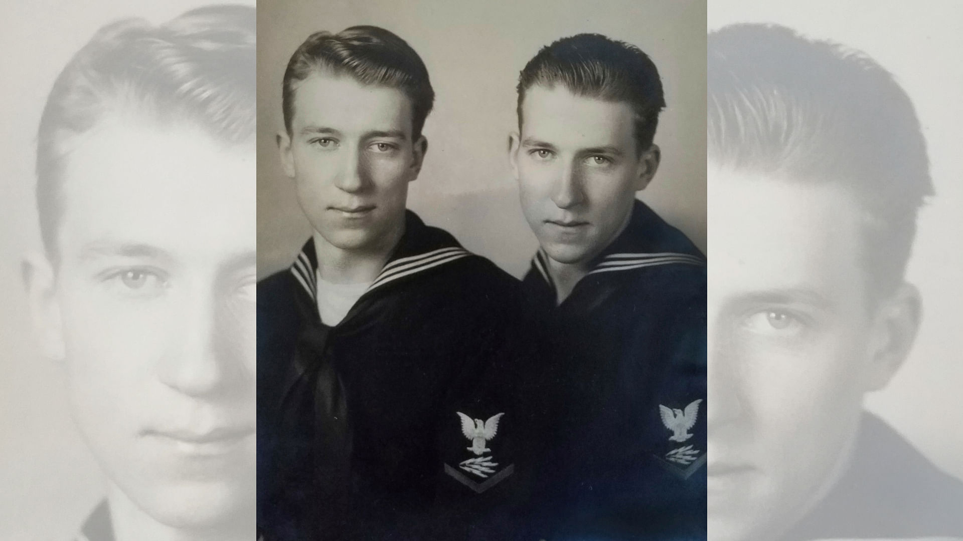 Twin brothers Julius Pieper, left, and Ludwig Pieper in their US Navy uniforms.&nbsp;