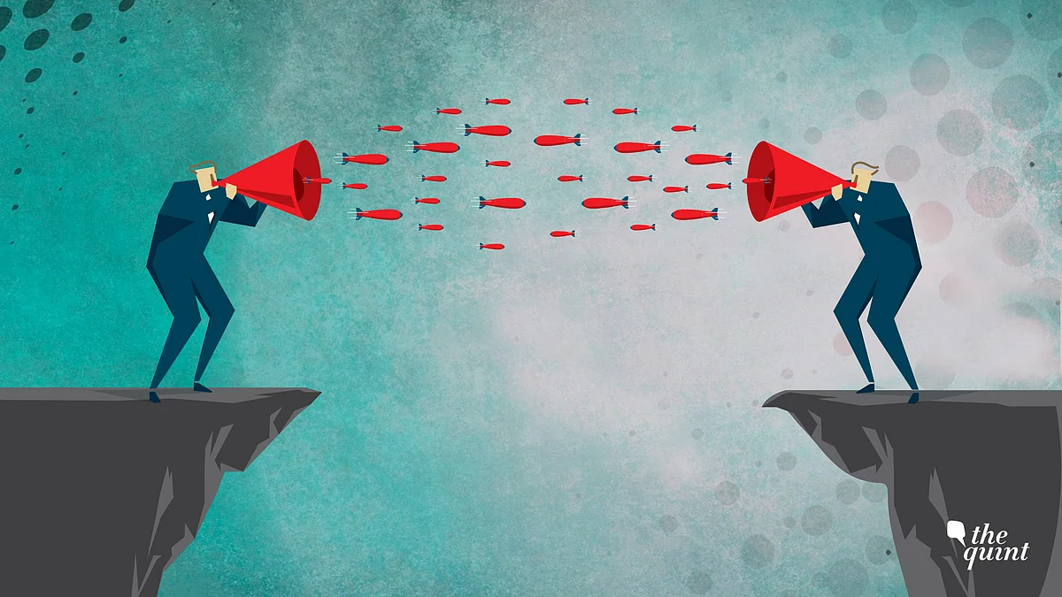 Image depicting a war of words.