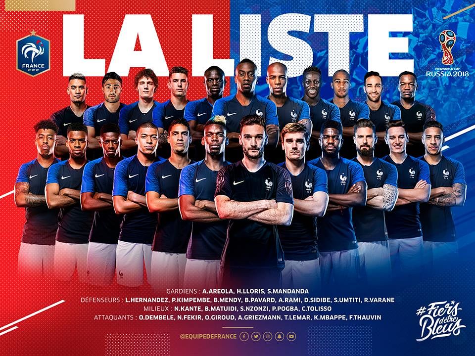 The final 23-man squads of the 32 teams taking part in the FIFA World Cup in Russia.