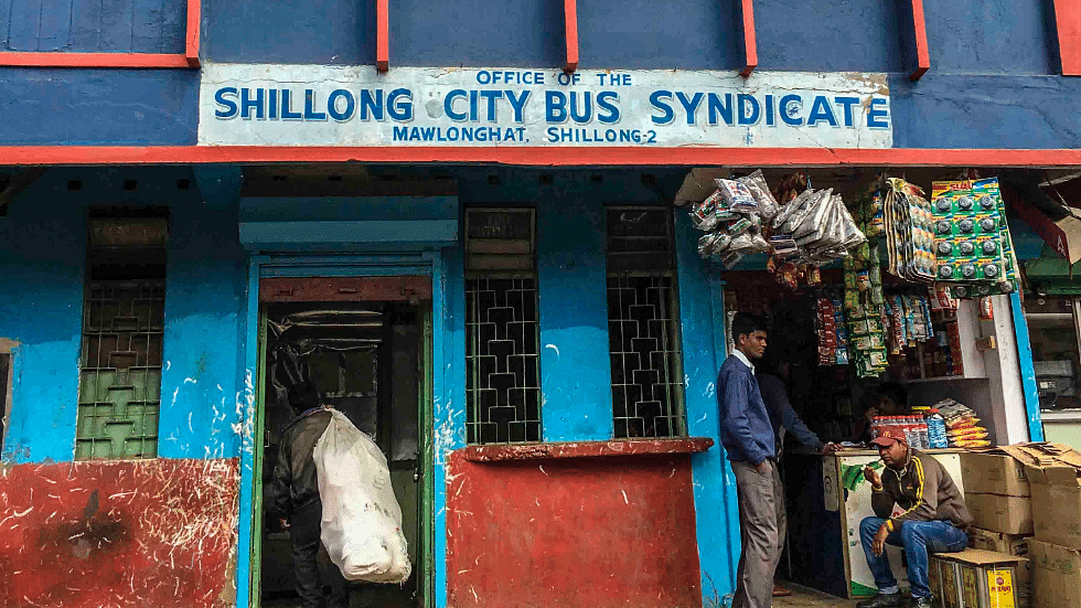 The office of the Shillong City Bus Syndicate in Mawlonghat bus stand. Image used for representational purposes.&nbsp;