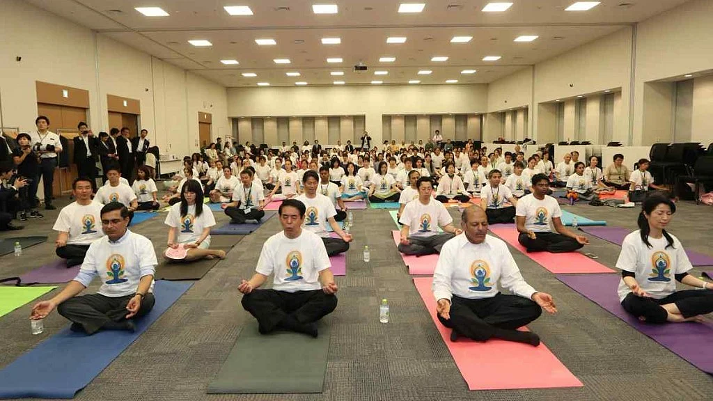 Indian Embassy in Japan marks International Day of Yoga.