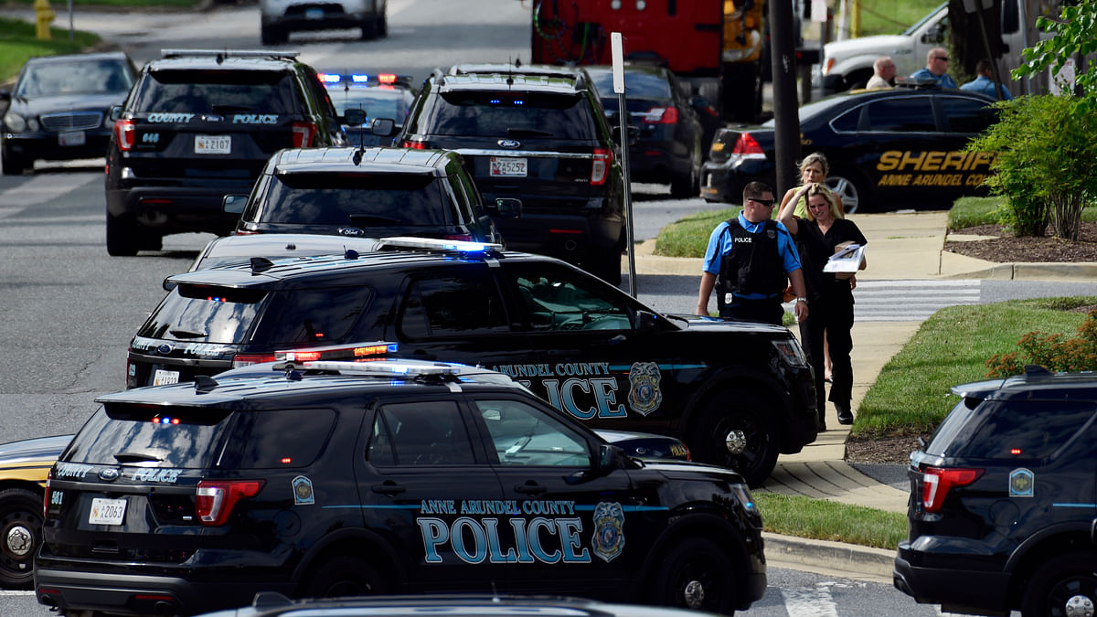 At least 5 dead after a gunman opens fire in a newspaper office in Maryland, US