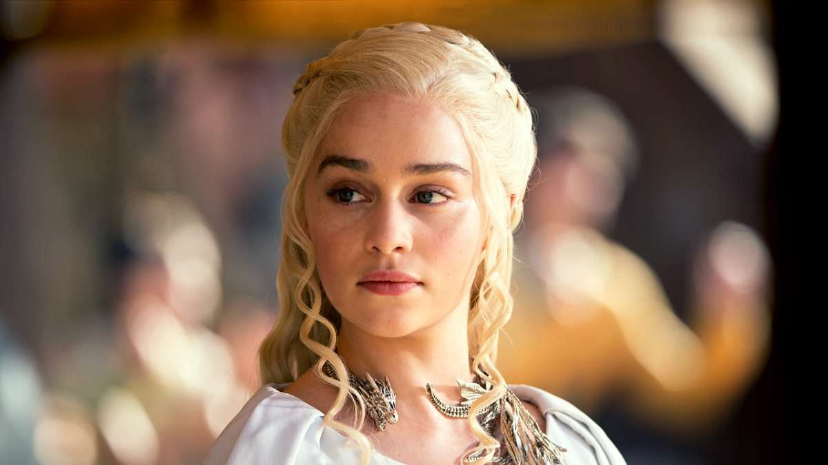 Emilia Clarke plays Daenerys Targaryen in HBO’s <i>Game of Thrones</i>.