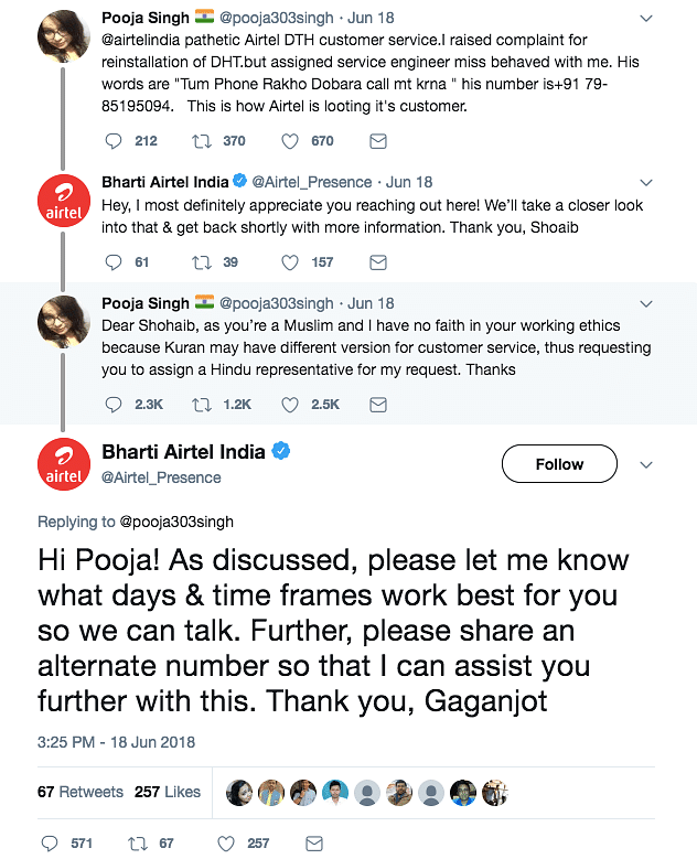 Did Airtel miss a chance to clear the air over the Pooja Singh episode?