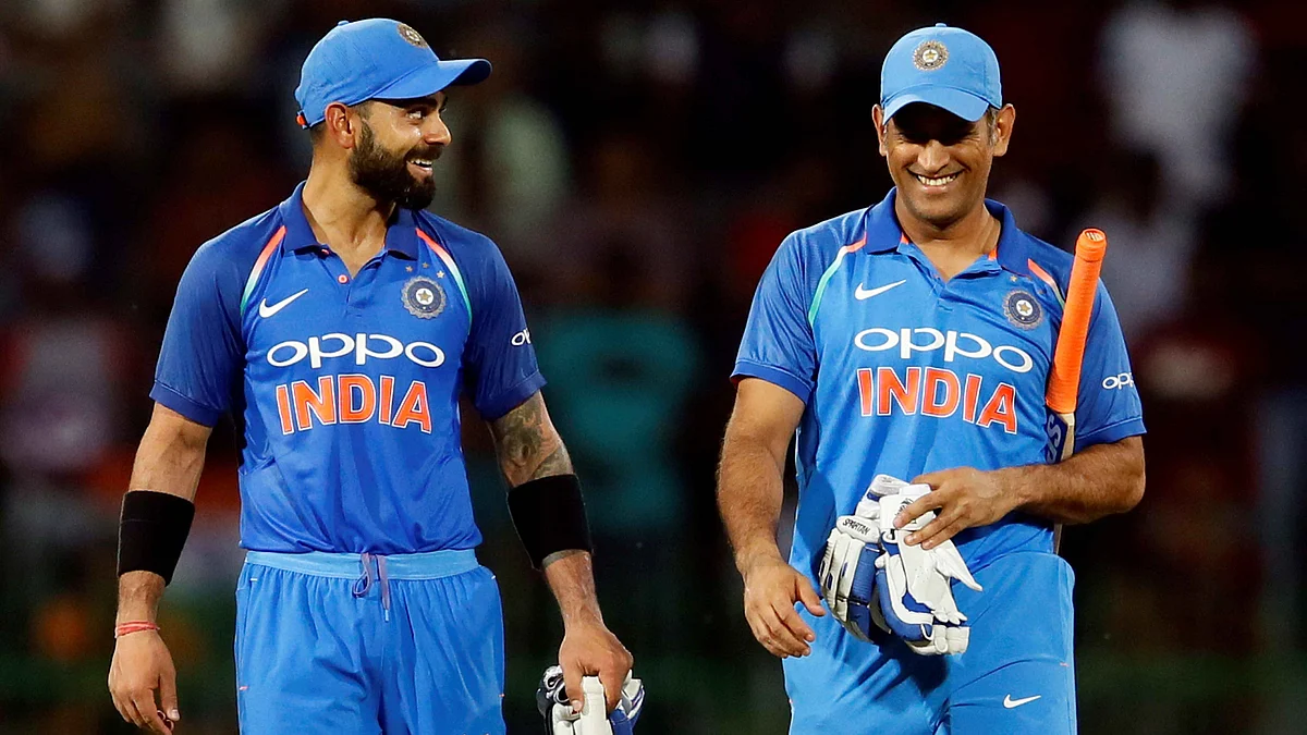 File photo of Virat Kohli and MS Dhoni.