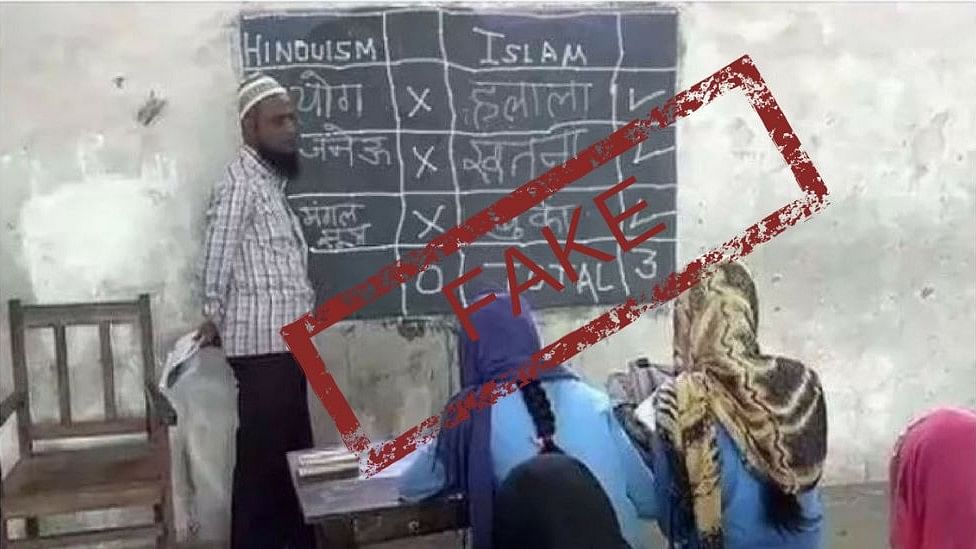 The morphed photo of the madrasa has been circulated over several social platforms.