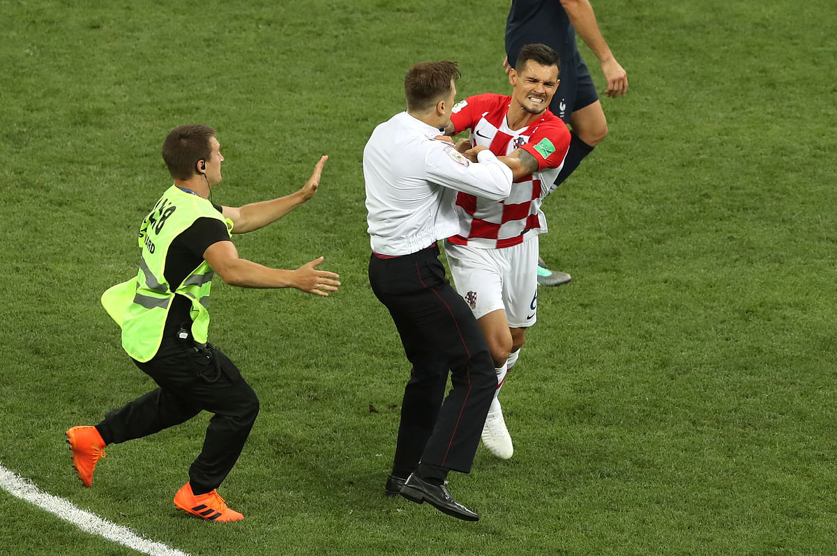 Russian protest group and Pussy Riot claimed responsibility for the pitch invasion during the World Cup final.