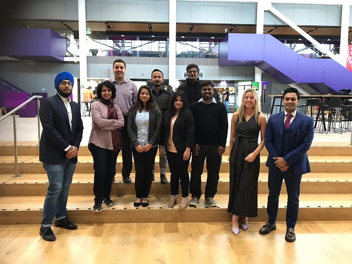 Indian students at the University of Canterbury, New Zealand.