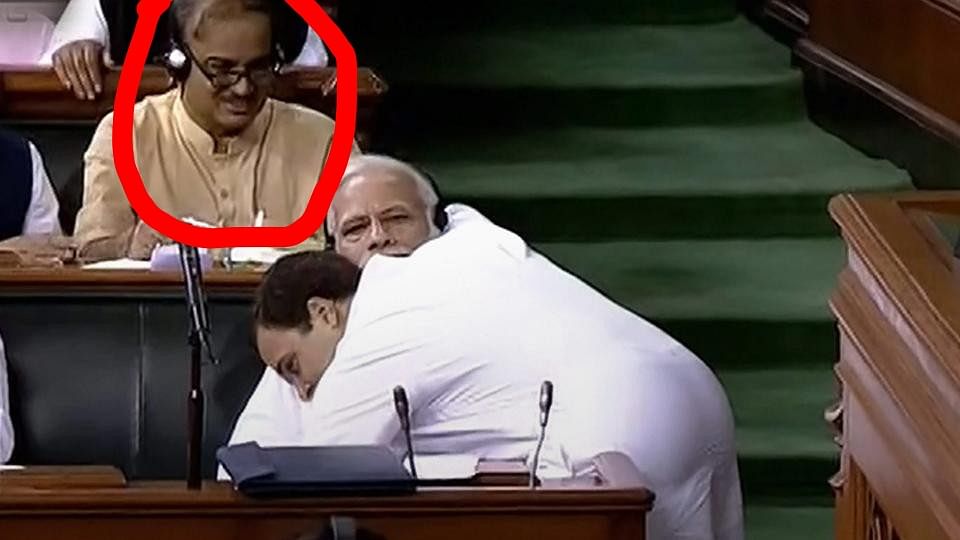 First they smiled, then they frowned, the BJP is still reacting to Rahul Gandhi’s hug.