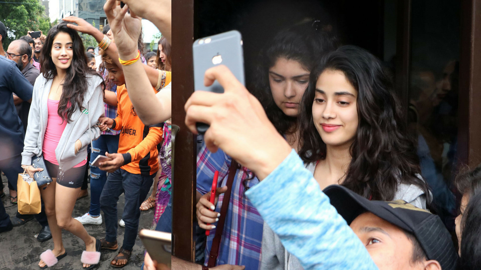 Janhvi Kapoor is all smiles post the release of <i>Dhadak.</i>
