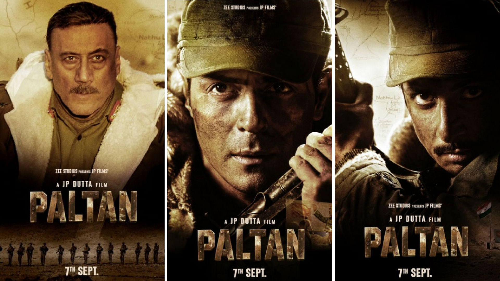 First look posters of JP Dutta’s <i>Paltan.</i>