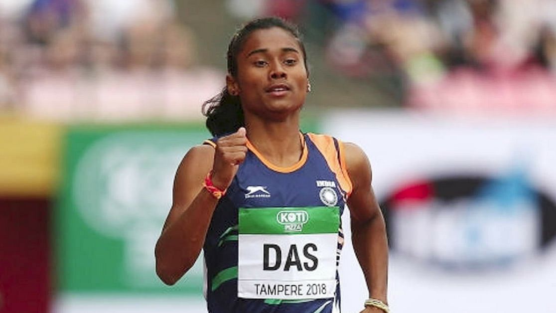 Hima Das won a gold medal in the 400 m event at the U20 World Championships.