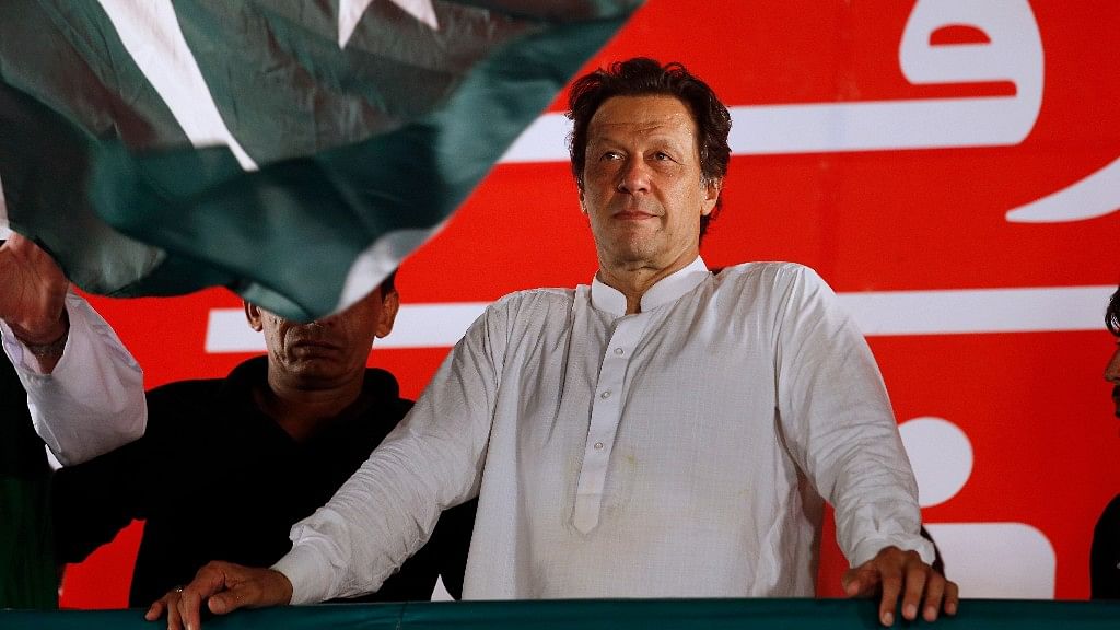 Pakistani politician Imran Khan, chief of Pakistan Tehreek-e-Insaf party.