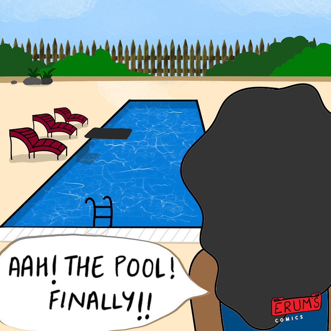 Erum’s Comics Next Time You Are at a Swimming Pool, Try This!