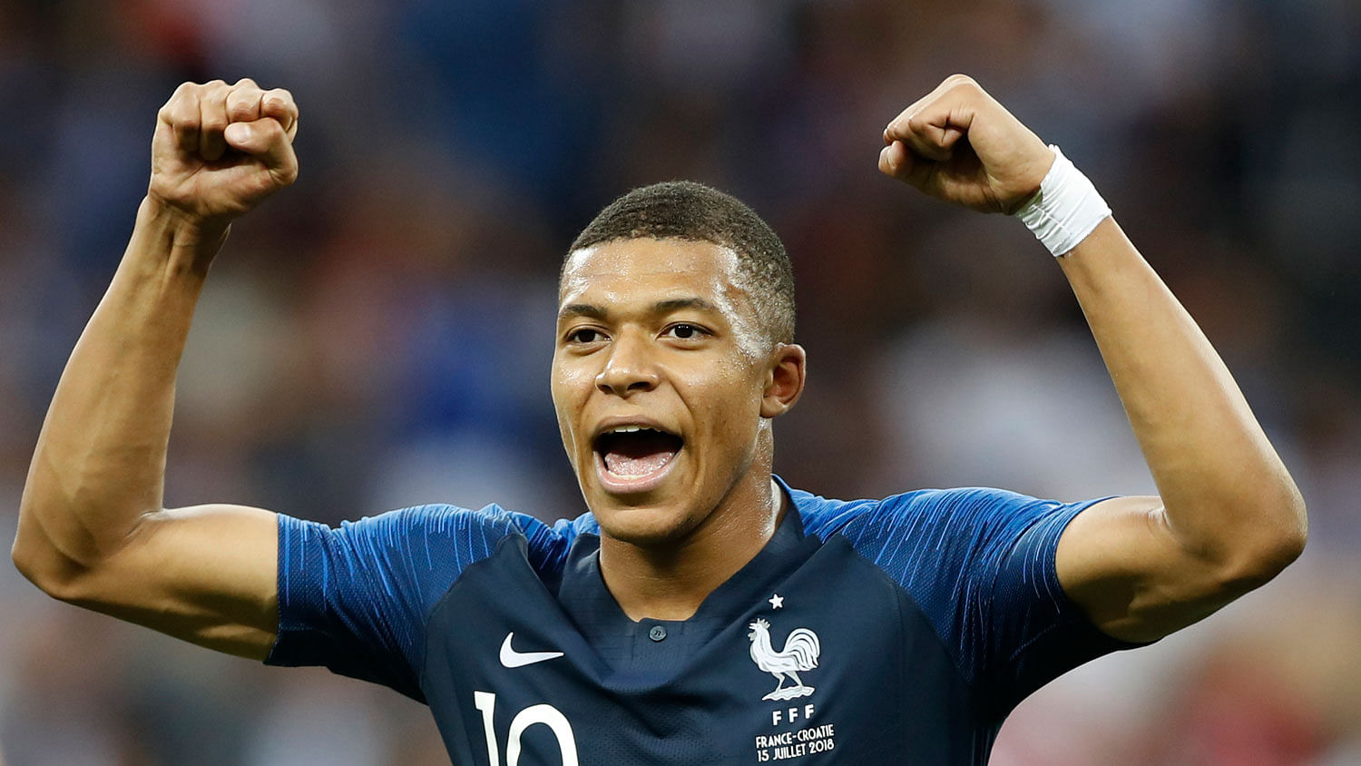 Kylian Mbappe was named the young player of the year at the FIFA World Cup 2018