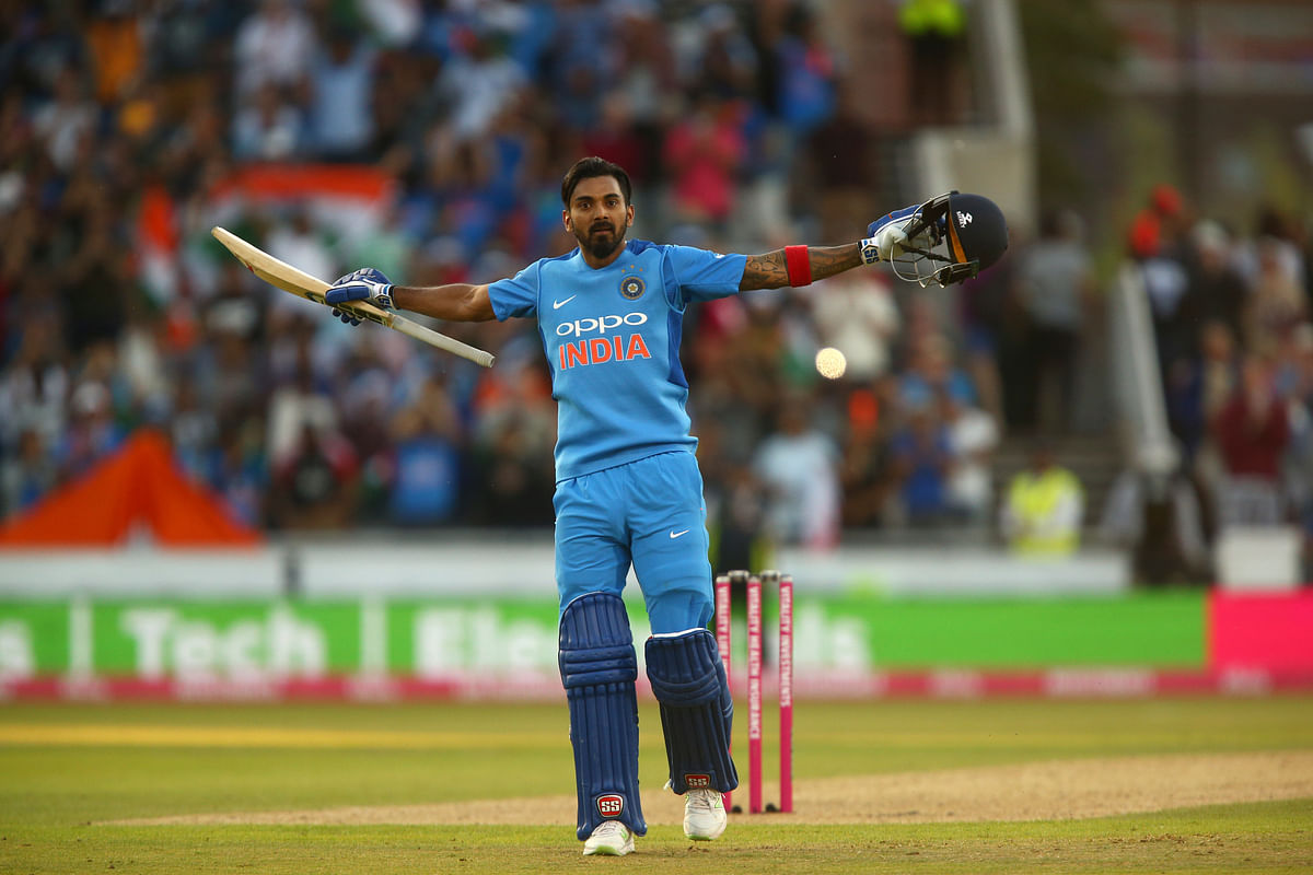 KL Rahul scored a century and Kuldeep Yadav claimed his first T20I fifer as India beat England by 8 wickets.