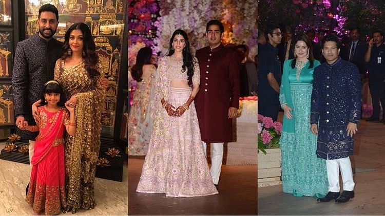 The Ambanis hosted an array of guests, on the occasion of Akash Ambani and Shloka Mehta’s engagement
