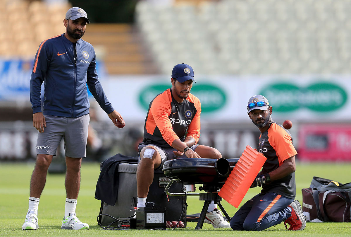 Captain Kohli, Dhawan among others were spotted in the nets before India’s 5-match Test series against England. 