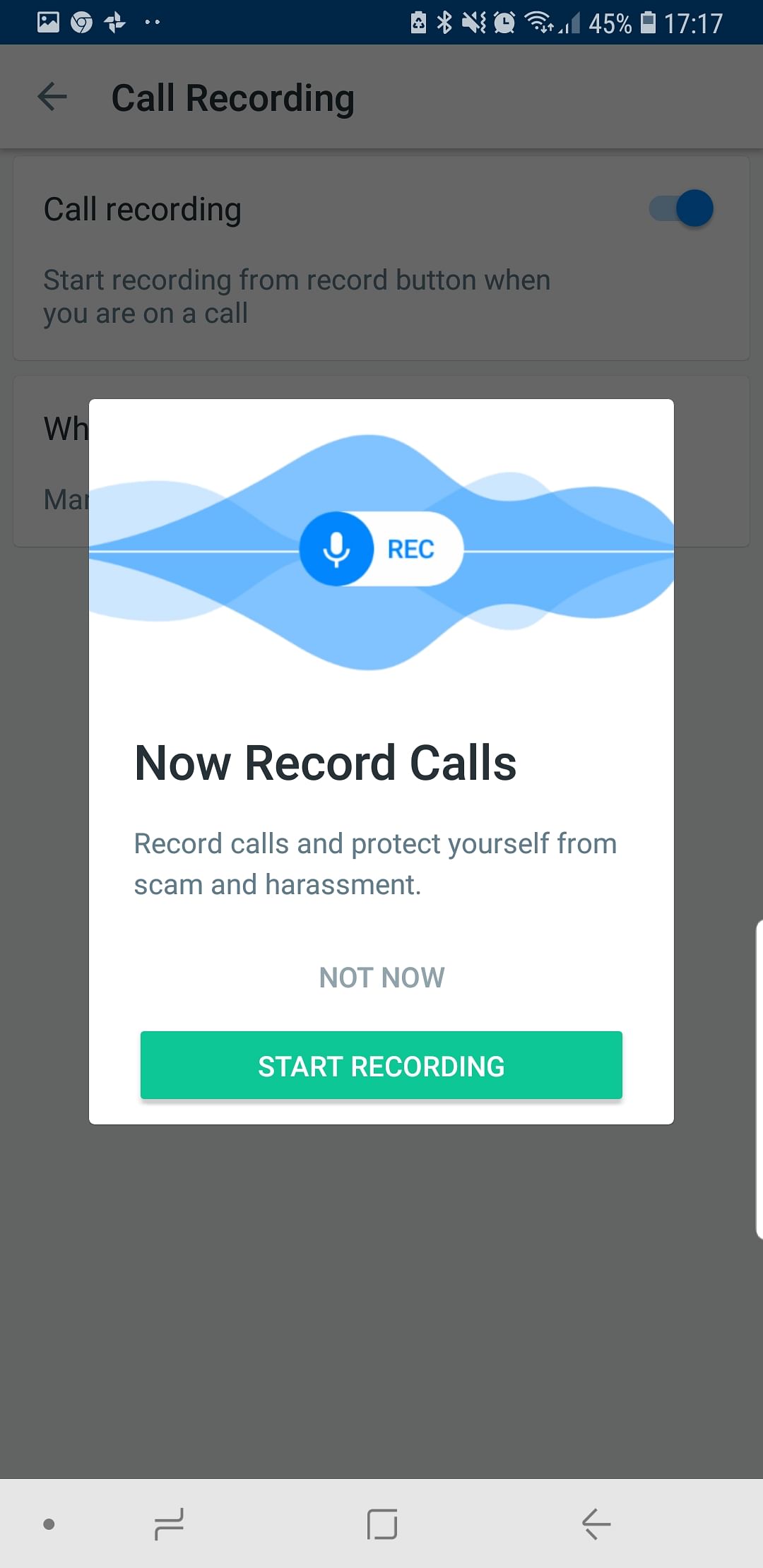 Truecaller has released a new call recording feature for premium users to record phone calls from within the app.