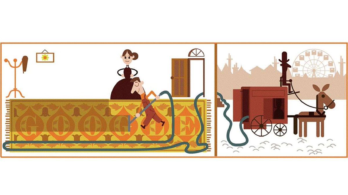 The 4 July 2018 Google doodle honoured Hubert Cecil Booth, the inventor of the first powered vacuum cleaner, on his 147th birth anniversary.&nbsp;