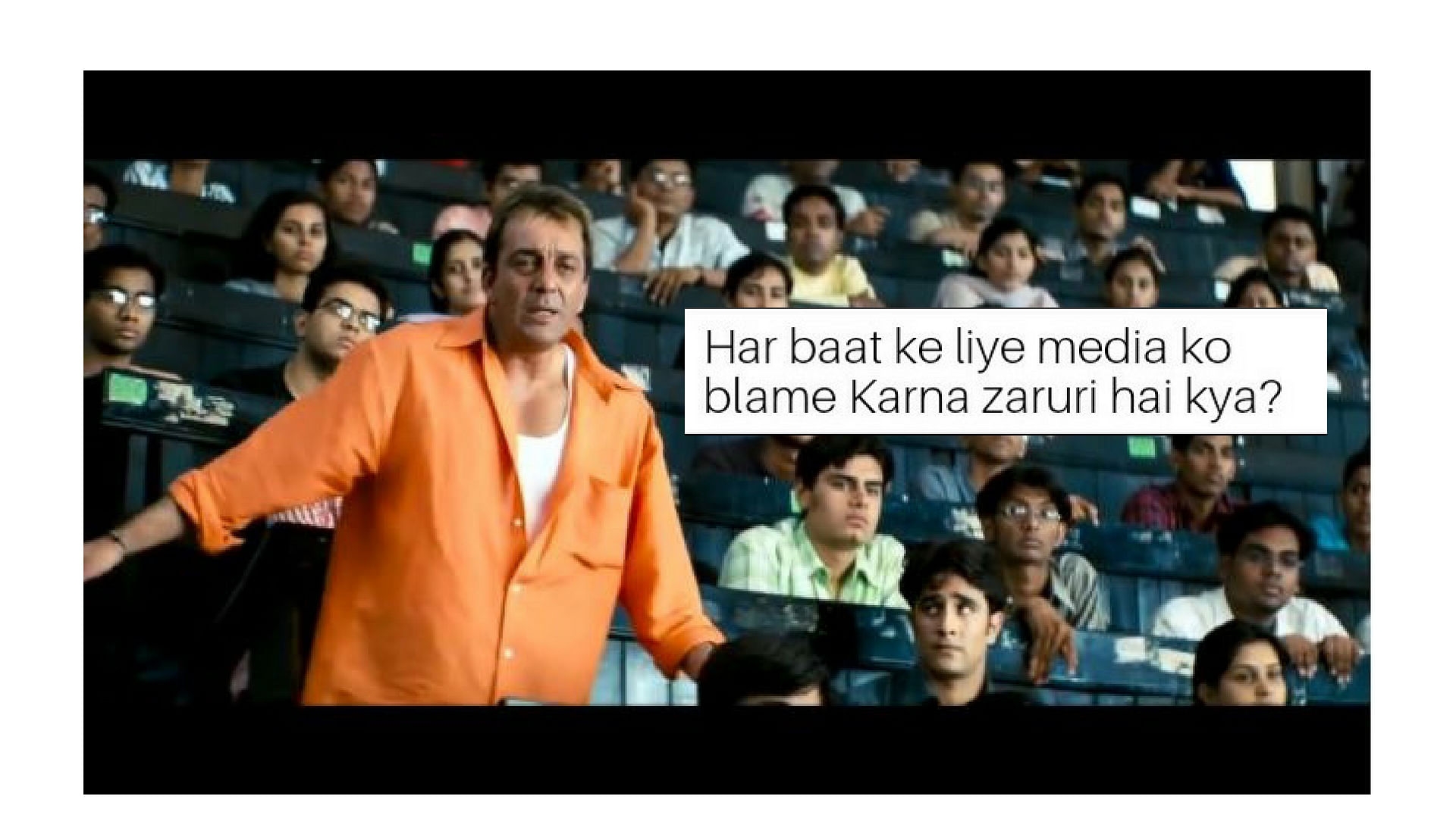 A meme on one of the most iconic scenes in Sanjay Dutt’s career.&nbsp;