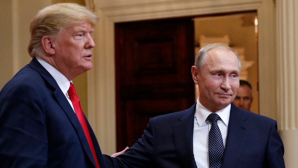File photo of Russian President Vladimir Putin and US President Donald Trump.