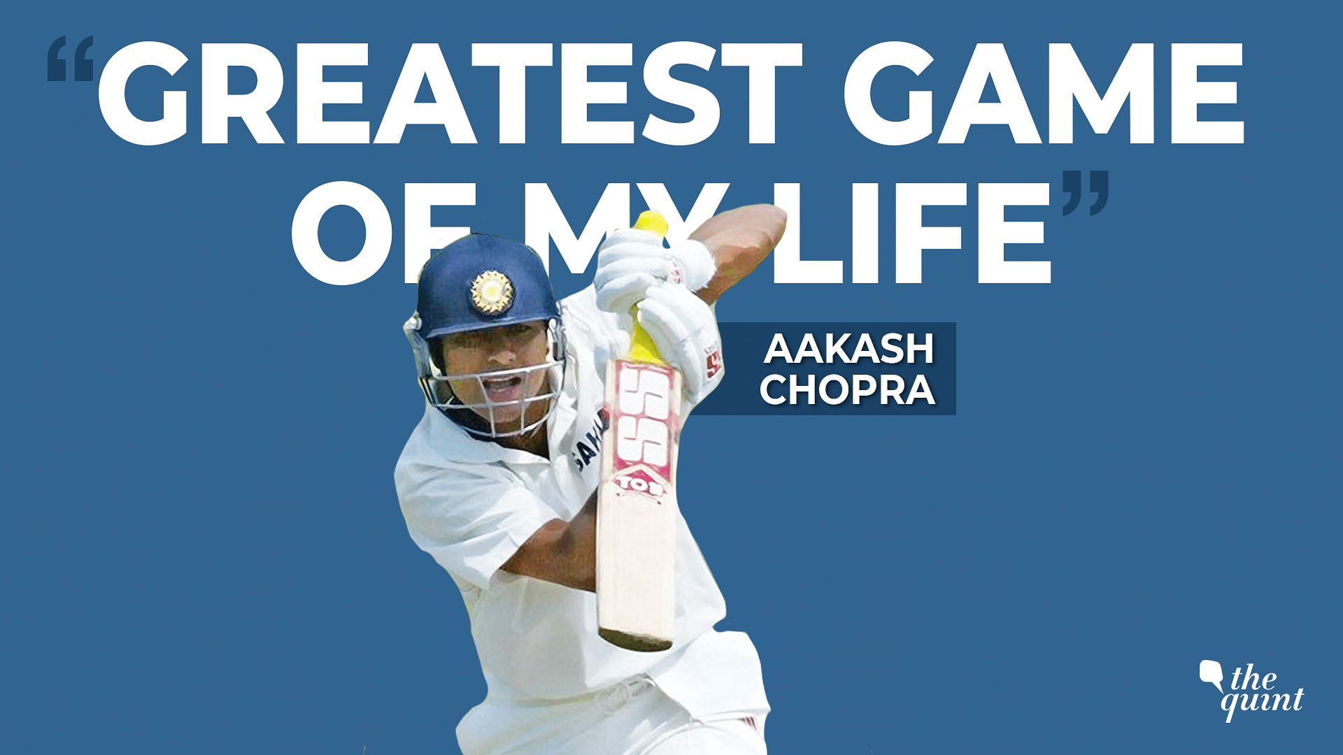Former India cricketer Aakash Chopra recalls the Adelaide Test against Australia in 2003 as part of The Quint’s podcast series ‘The Greatest Game of My Life’.