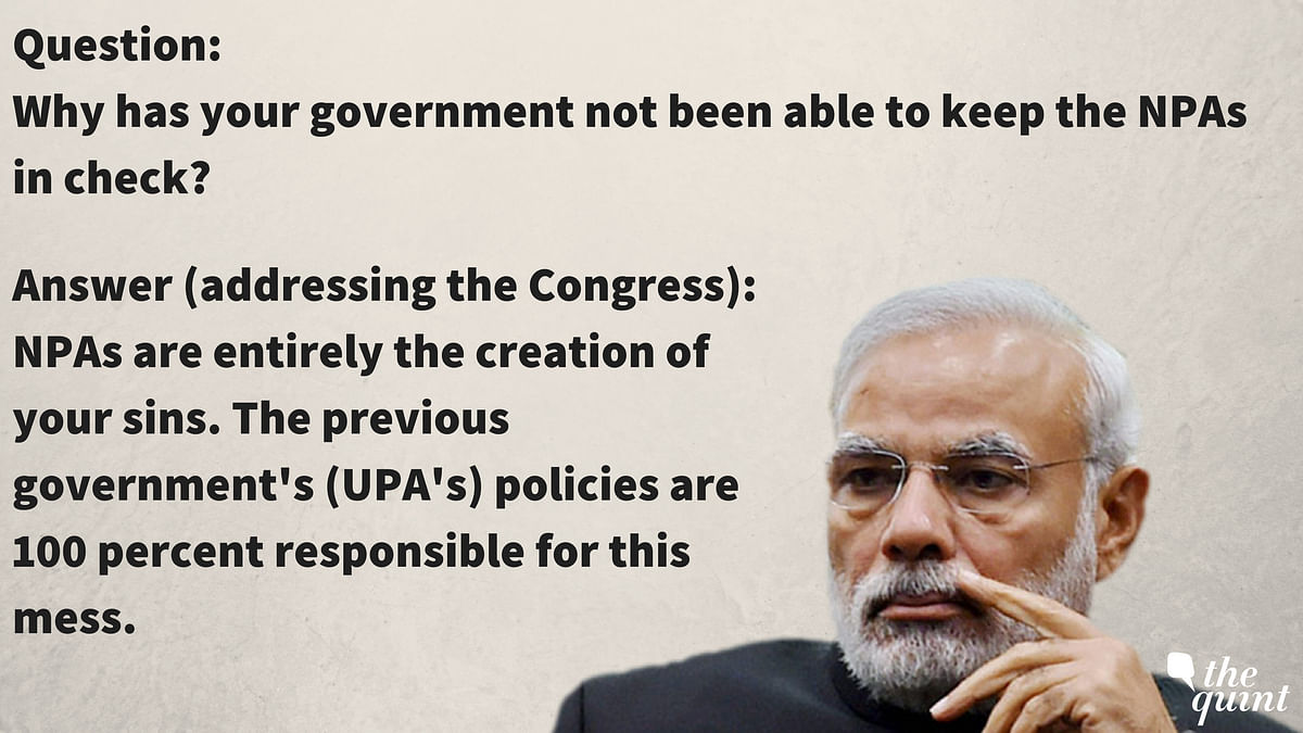 PM Modi ignored most of the questions fielded to him and instead blamed the Congress for all of India’s ills.