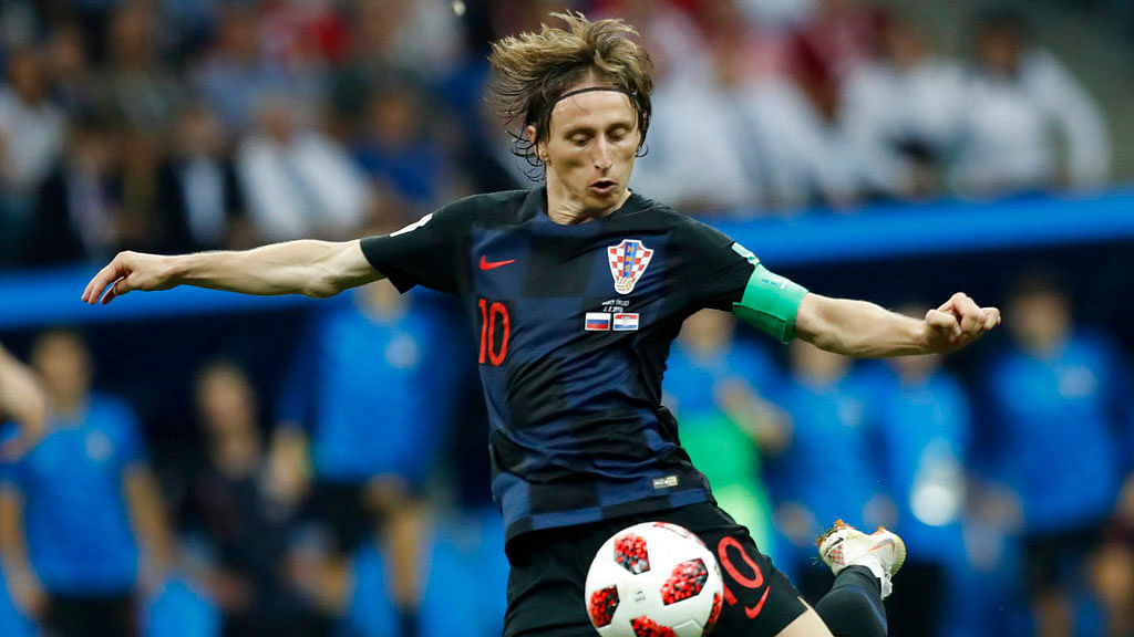 Croatia’s Luka Modric in action.&nbsp;