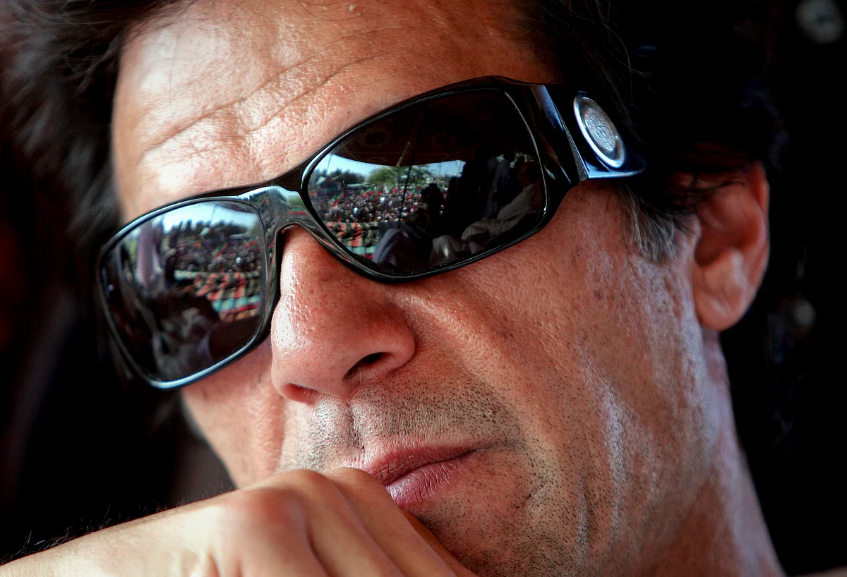 Pakistani cricket legend and now politician Imran Khan.