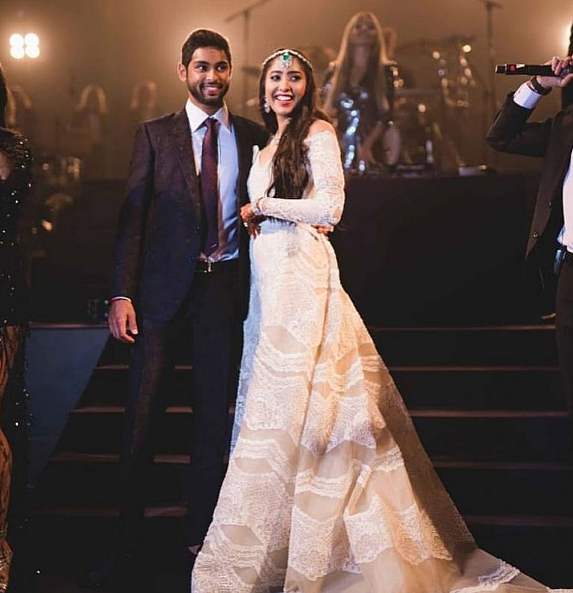Anindith and Shriya looked like a million bucks during their <i>sangeet</i> ceremony at Taj Krishna in Hyderabad.&nbsp;