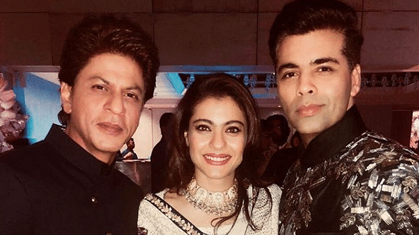 Shah Rukh Khan, Kajol and Karan Johar pose for a pic after years!