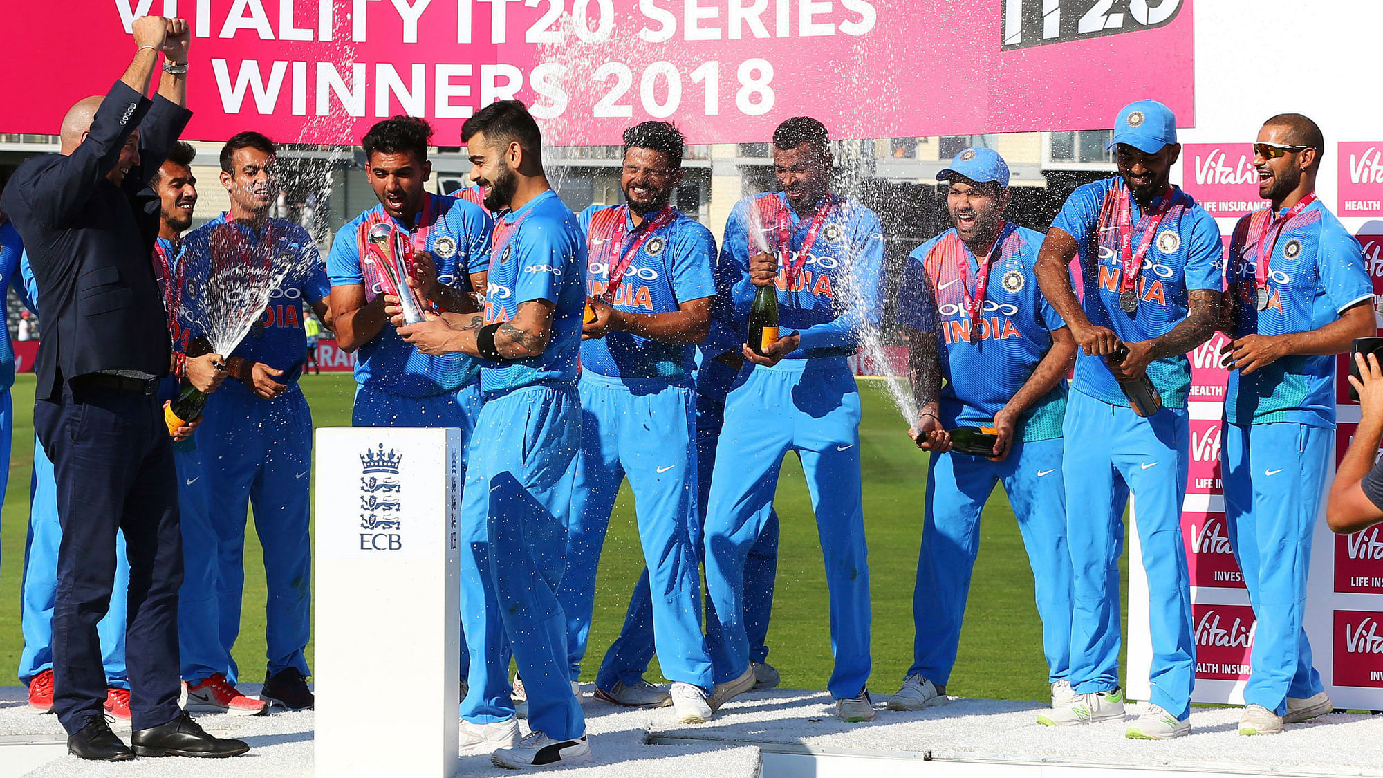 Rohit Sharma scored a stunning century to help India beat England by seven wickets in the third and final T20.