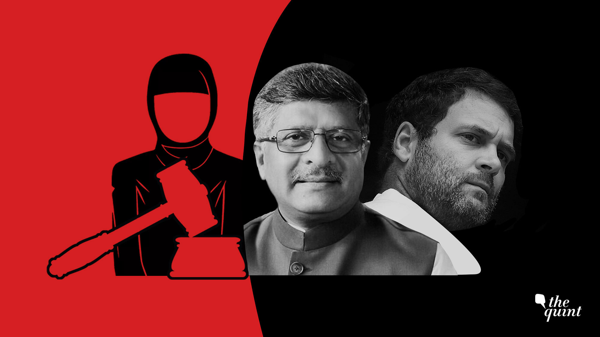 Ravi Shankar Prasad (L) and Rahul Gandhi (R).