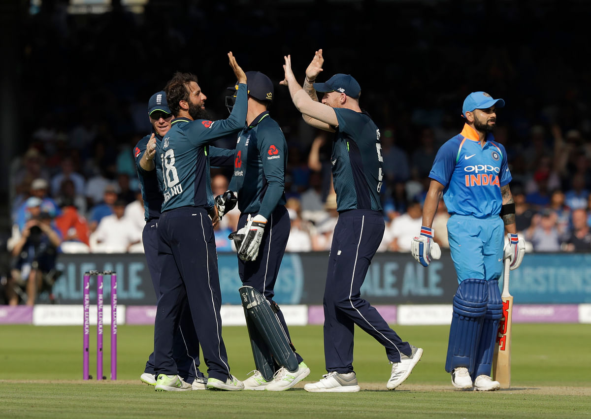After posting a total of 322/7, England bowled India out for 236 in the second ODI at Lord’s.