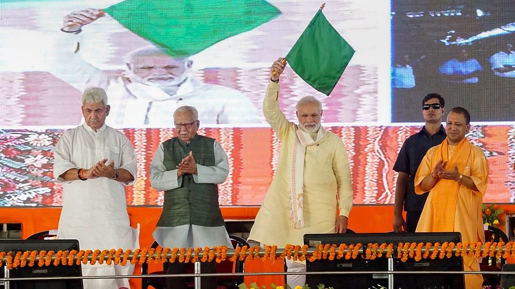 The prime minister was in Azamgarh to lay the foundation stone for the 340-km Purvanchal Expressway which will connect Lucknow with Ghazipur at a cost of Rs 23,000 crore.