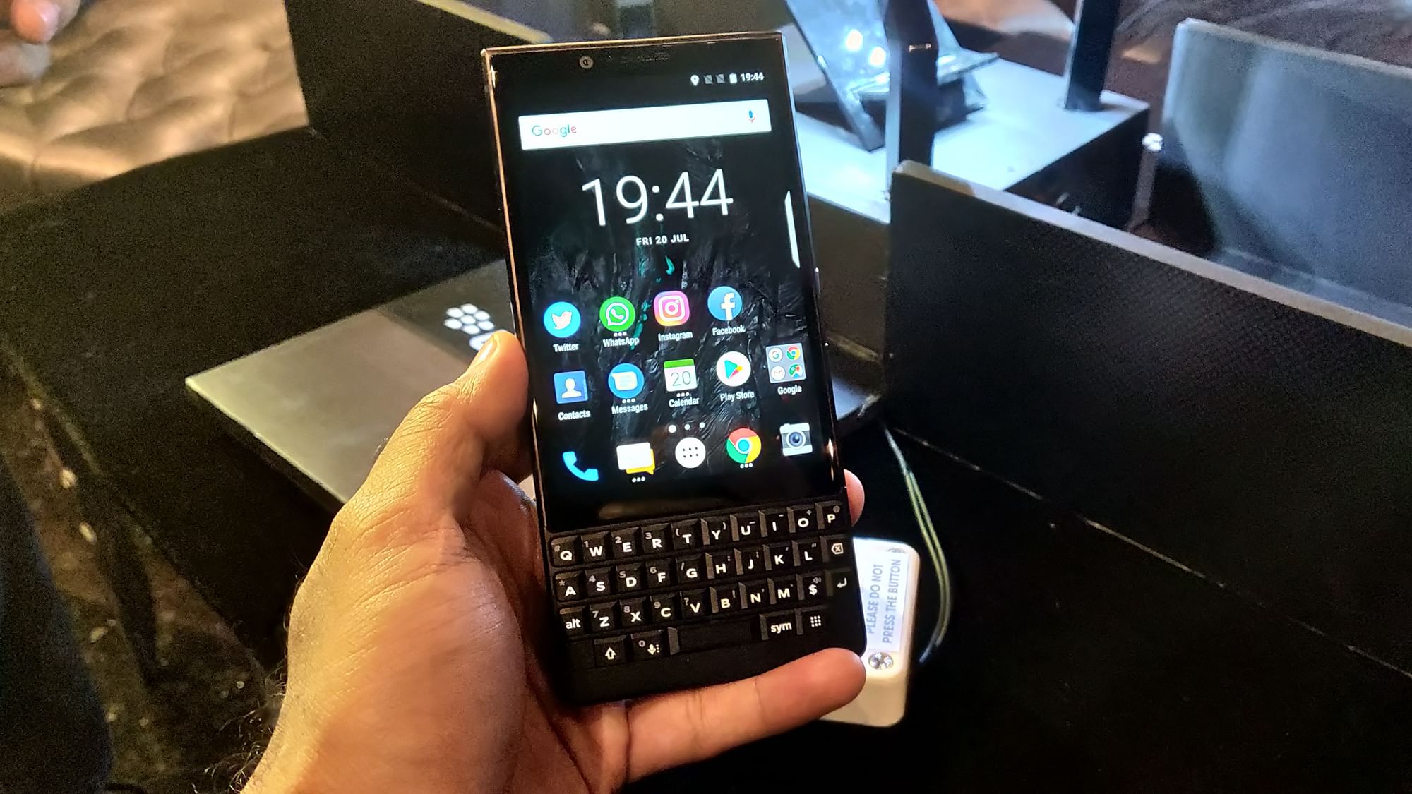 The BlackBerry Key2 was launched in 2018.